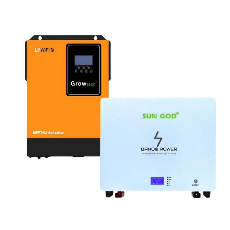 5.5kW Growtech Inverter| 4.8kWh Sungod 48V 100Ah lithium Battery