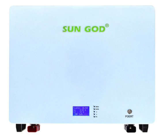 Sun God 4.8KWH 48V 100AH LiFePo4 Lithium-Ion Wall Mount Battery
