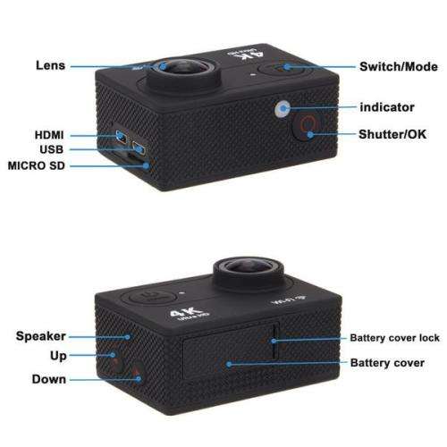 Authentic Eken H9 4K Ultra HD WiFi Sports Camera