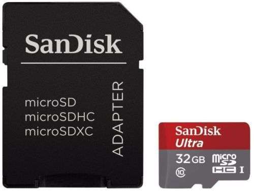SanDisk 32GB Ultra Micro SD & Adapter