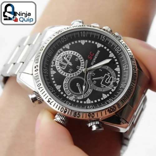 Steel Belt HD Waterproof 4GB Spy Watch DVR Video Pinhole Hidden Camera Camcorder