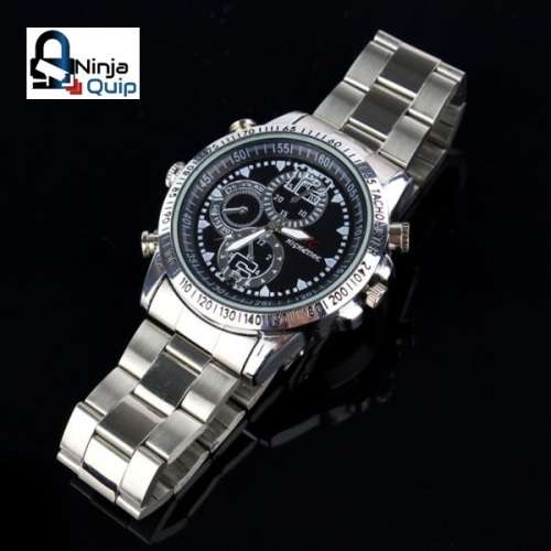Steel Belt HD Waterproof 4GB Spy Watch DVR Video Pinhole Hidden Camera Camcorder