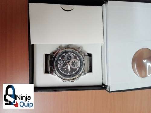 Steel Belt HD Waterproof 4GB Spy Watch DVR Video Pinhole Hidden Camera Camcorder