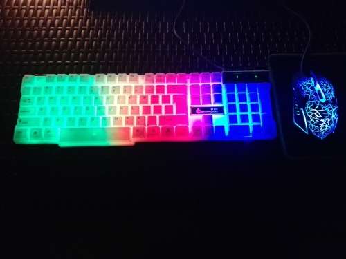 LED Illuminated gaming combo - keyboard and mouse