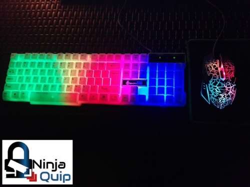 LED Illuminated gaming combo - keyboard and mouse