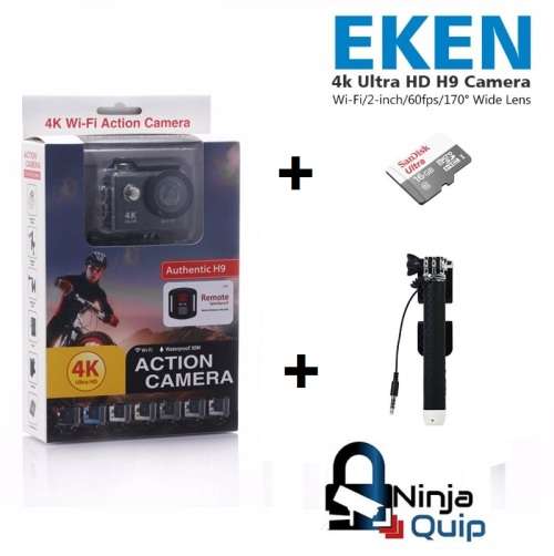 Authentic Eken H9R + free 16GB SD card and action stick!