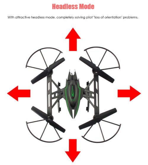 JXD 510W 2.4GHz WIFI FPV RC Drone  - BLACK