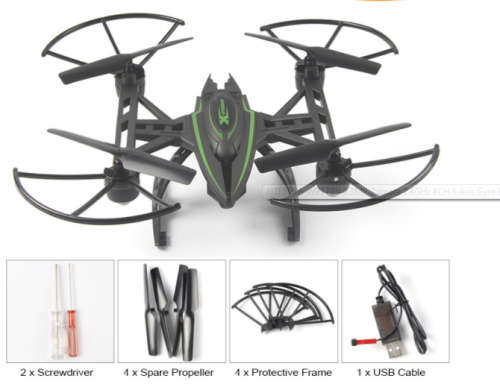 JXD 510W 2.4GHz WIFI FPV RC Drone  - BLACK