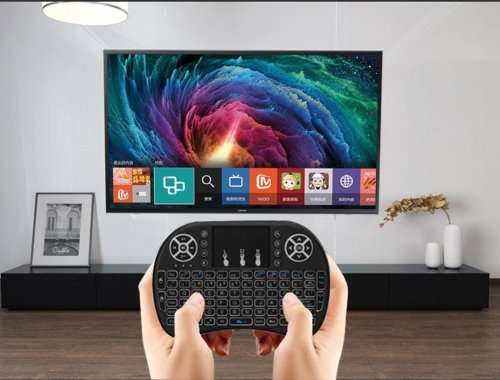 i8 Backlit Mini Wireless Keyboard with Touchpad