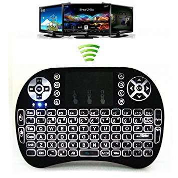 i8 Backlit Mini Wireless Keyboard with Touchpad