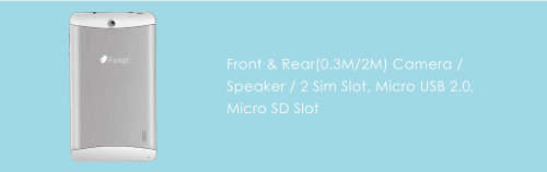 T708B FONDI - 7" 1.2GHz Android 4.4 4GB 3GDual Sim Tablet