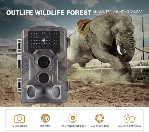 Suntekcam Hunting Camera HC-800A 16MP 1080P Infrared Digital Trail Camera 120 Degree Wide Angle