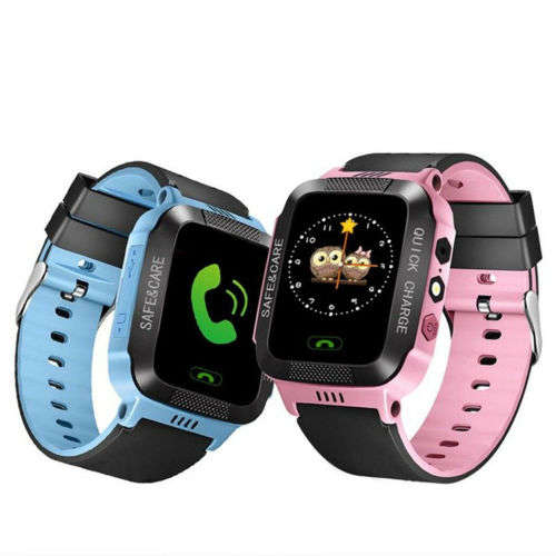 Kids Smart Watch with GPS GSM Locator Touch Screen Tracker SOS for Kids Children (PINK)