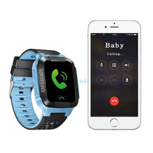 Kids Smart Watch with GPS GSM Locator Touch Screen Tracker SOS for Kids Children (PINK)
