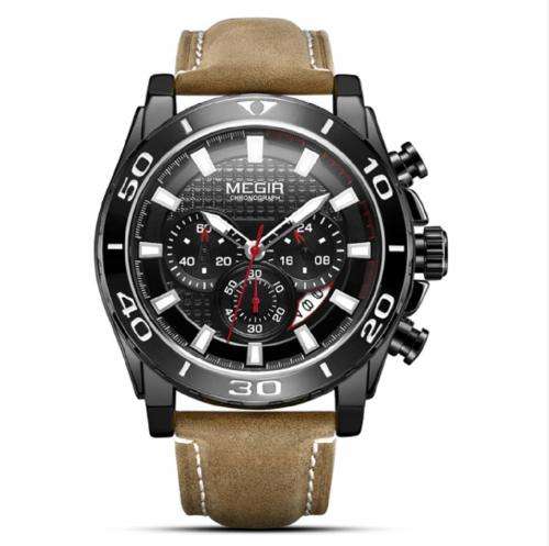 MEGIR 2019 Watch Men Chronograph Fashion Sport Quartz Clock Mens Watch