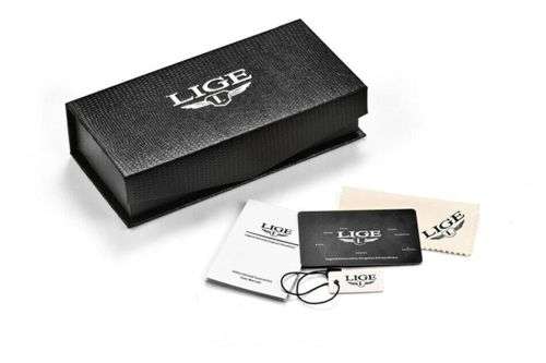 LIGE 2023 NEW Luxury Men`s Watch