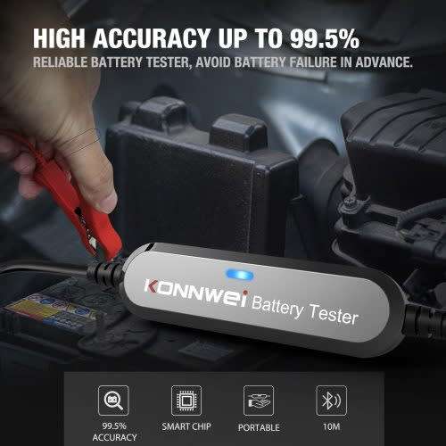 Konnwei BK100 Wireless Bluetooth Car battery tester 100- 6V 12V