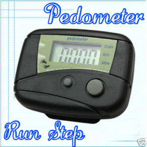 RUN STEP LCD PEDOMETER WALKING CALORIE COUNTER DISTANCE