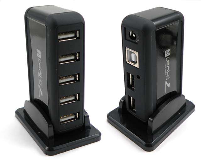 HIGH-SPEED USB 2.0 HUB 7 PORT + CABLE & POWER SUPPLY