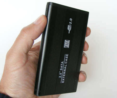 2.5" SATA EXTERNAL HARD DRIVE DISK ENCLOSURE (BLACK)