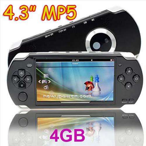 4GB 4.3"  GAME MP3 MP4 MP5 PLAYER & CAMERA + TV OUTPUT