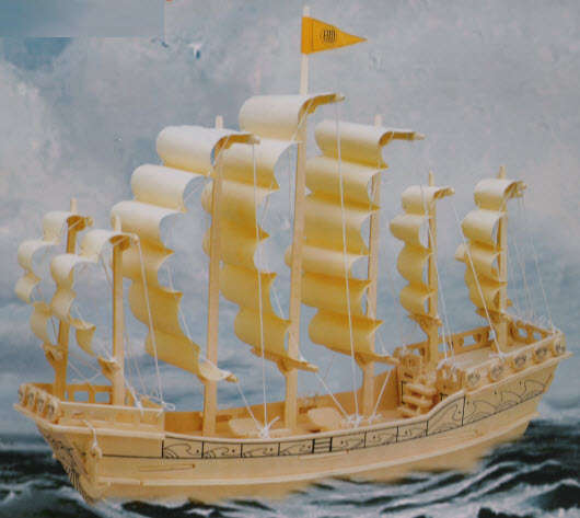 *NEW*  DISCOUNTED! 3D Woodcraft Puzzle - Ming Dynasty Sailing Boat - Wooden Building Model Kit