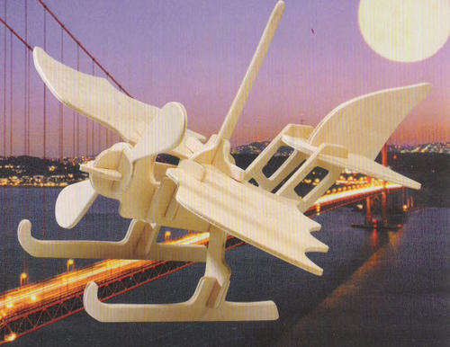 3D Woodcraft Puzzle - Seaplane - Educational Wooden Building Model Kit. See Description!
