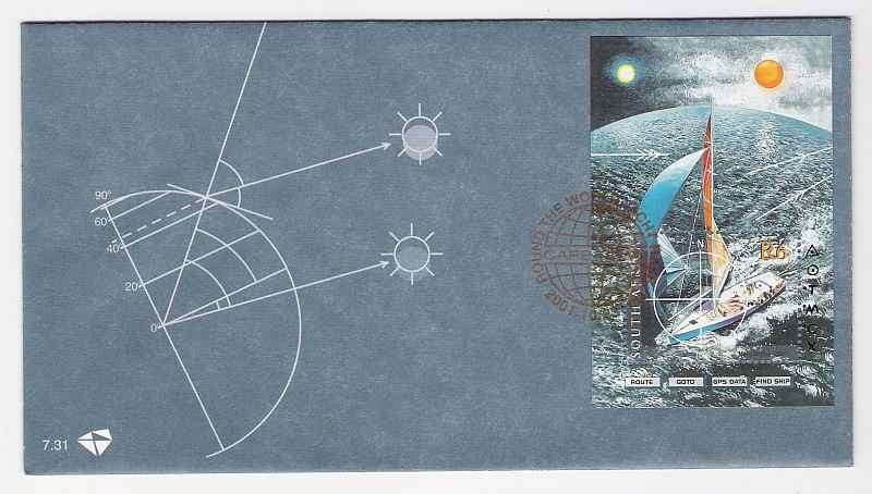 2001 RSA FDC No. 7.31 - Round the World Yacht Race. Miniature Sheet.