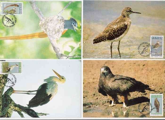 1984 Venda Maxicards - Migratory Birds (2nd Issue).
