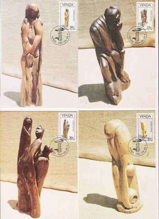 1987 Venda Maxicards - Wood Sculptures.