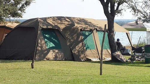 Campmore Safari bow tent and extension