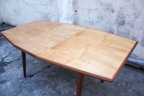 Mid century Retro Beech wood Mahogany dining table
