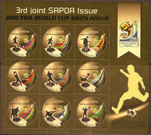 *****  ZAMBIA 2010 SAPOA World Cup Soccer UMM Sheet  *****