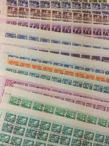 Germany DDR 1973 Building Complete Set of CTO sheets of 60 stamps each CV Â£350+