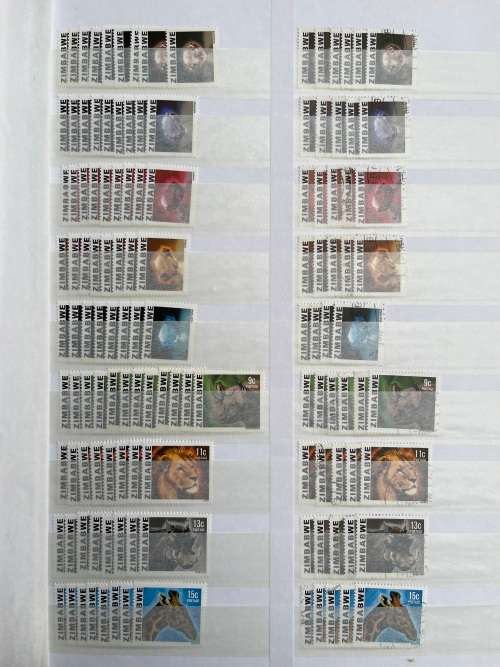 Zimbabwe stockbook mint and used stamps
