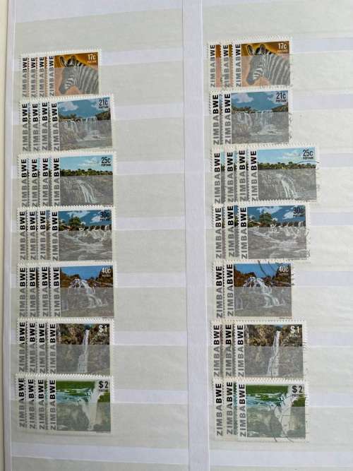 Zimbabwe stockbook mint and used stamps