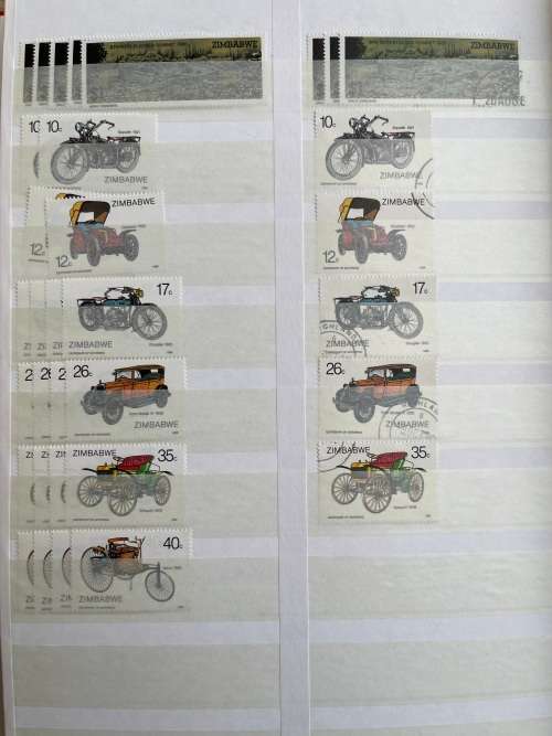 Zimbabwe stockbook mint and used stamps