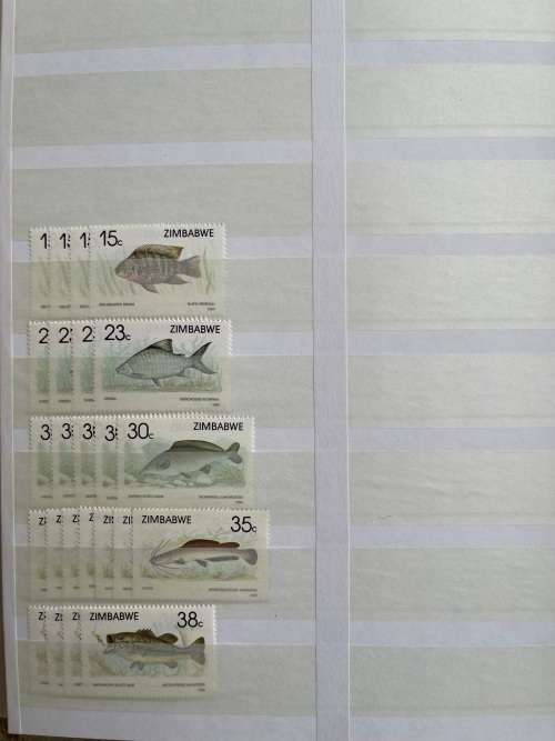 Zimbabwe stockbook mint and used stamps