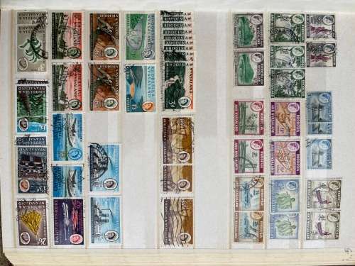 Zambia & Rhodesia stamp stockbook