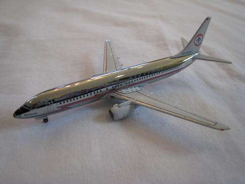 Reduced!!! 1/400 Gemini Jets American Airlines Boeing 737-800 in Chrome!!!