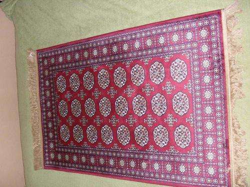 Slikies 100% man-made rug, 110cm x 70cm, Red/meron 302