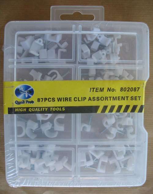 87 Pieces wire clip assortment set.