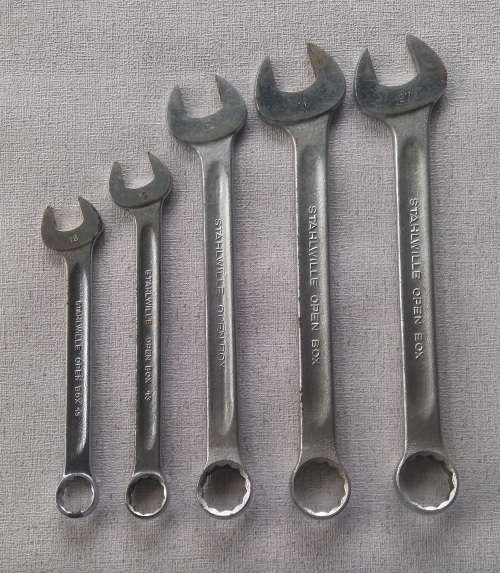 Stahlwille 5 piece spanner set - 18, 19, 24, 26 and 27mm.