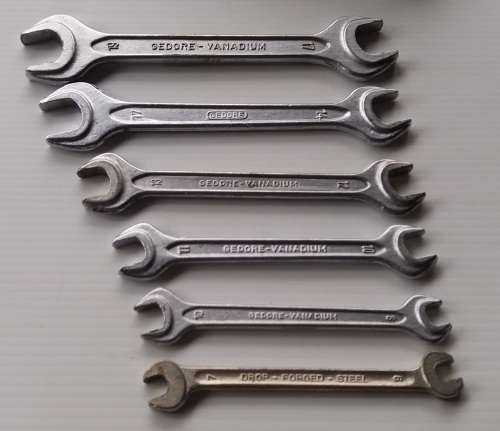 Gedore  8 to 19mm stubby spanner set.