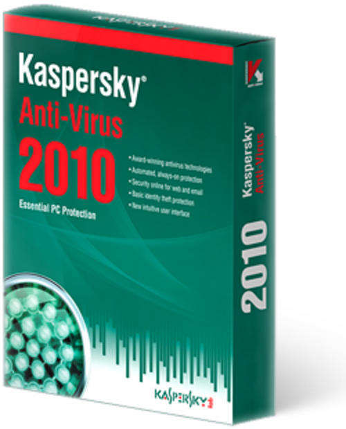 Kaspersky Anti-Virus 2010, 1 year license, download and save Rands