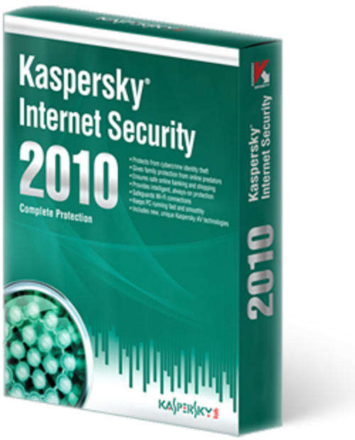 Kaspersky Internet Security 2010, 3-user, 1 year license, download and save Rands