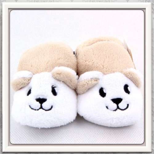 **ABSOLUTELY ADORABLE** WINTER WARMERS- SOFT COZY PUPPY, NON SLIP SOLE SLIPPER /SHOES 2-12 months