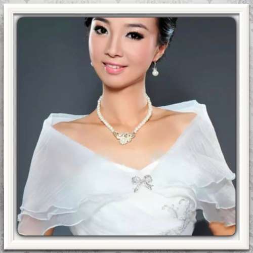 ***SHEER ORGANZA*** WHITE 3 LAYER BRIDAL, EVENING, COCKTAIL / WRAP/SHRUG + DIAMANTÈ CLASP