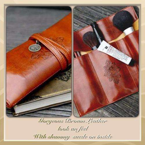 ***FABULOUS***Vintage Folding Strap- Makeup Cosmetic Brush, Pen Case, Tidy Bag Pouch Organizer