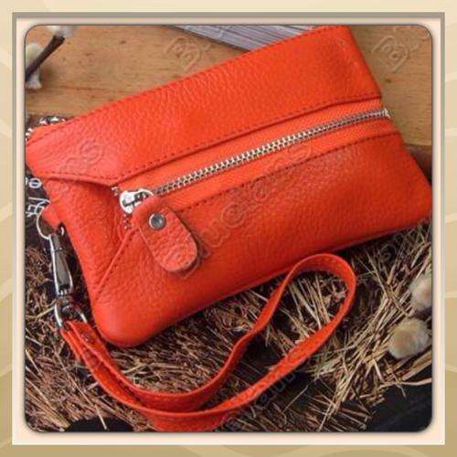 **IN DEMAND**REAL LEATHER CLUTCH CELL PHONE, WALLET, PURSE, KEYHOLDER BAG